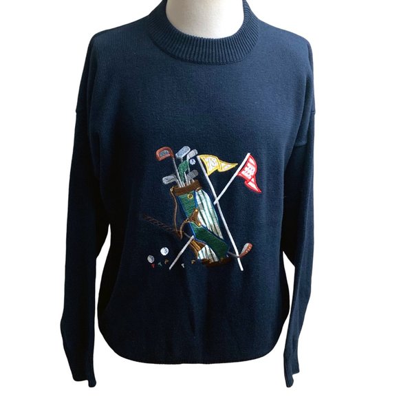 Vintage‎ Brooks Brothers Golf Crewneck Sweater - Picture 7 of 11